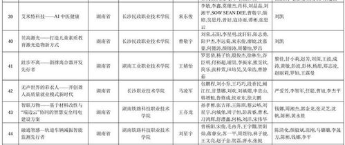 湖南省教育部白名单比赛项目有哪些？