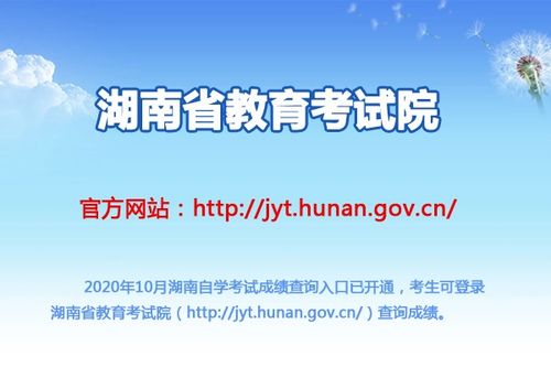 湖南自考教育考试院官网查询方法？